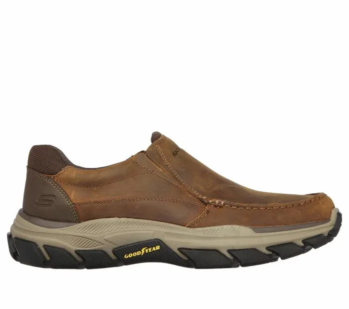Skechers Relaxed Fit Respected 8211 Catel Brown Men SlipOns