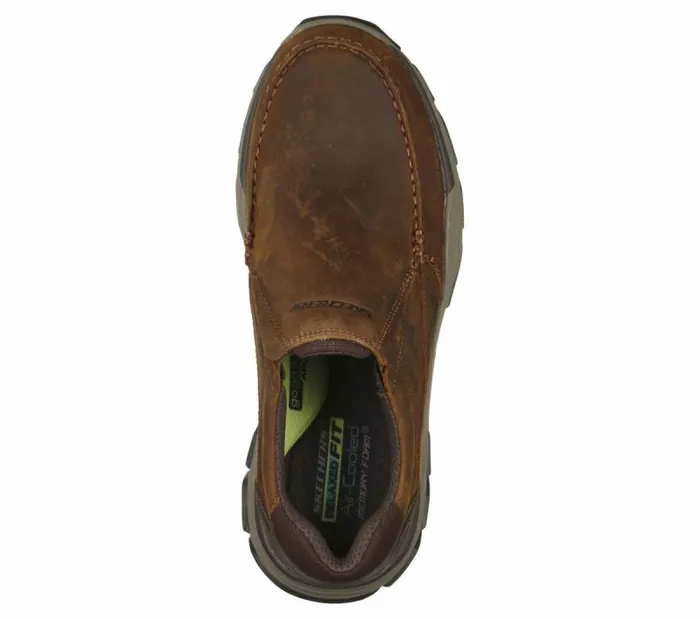 Skechers Relaxed Fit Respected 8211 Catel Brown Men SlipOns