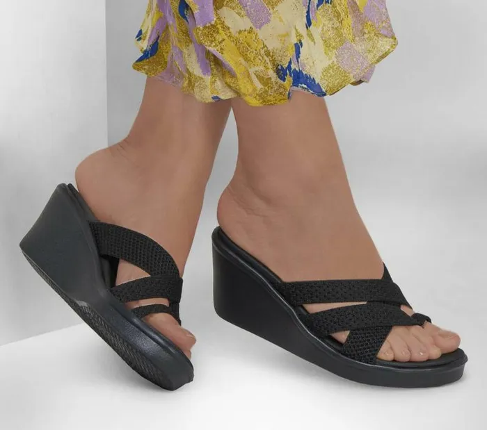 Skechers Rumble On 8211 Heat Maze Black Women Sandals Skechers Rumble On 8211 Heat Maze Black Women Sandals