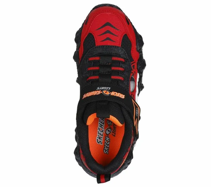 Skechers SkechOSaurus 8211 RapidDino Red Black Kids Athletic Shoes and Sneakers