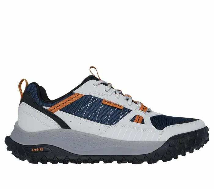 Skechers Skechers Arch Fit Swift Trail Gray Yellow Men Athletic Sneakers