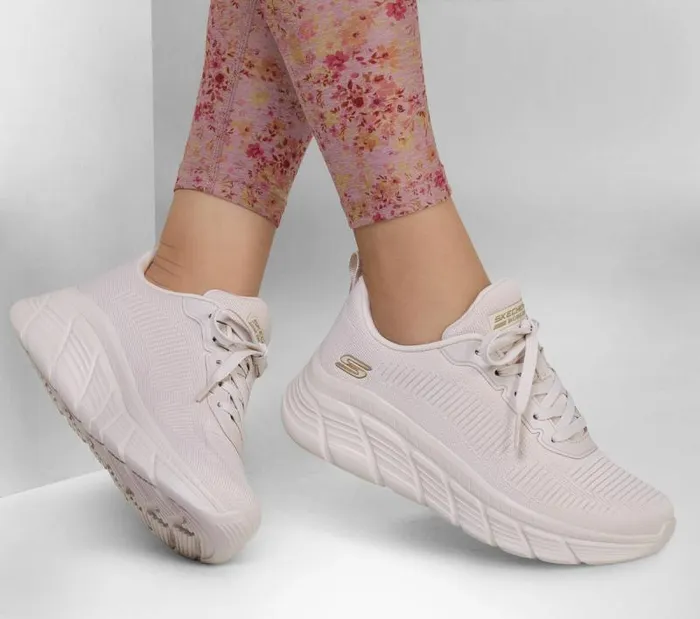 Skechers Skechers BOBS Sport B Flex Hi 8211 Flying HI Off White Women Athletic Sneakers