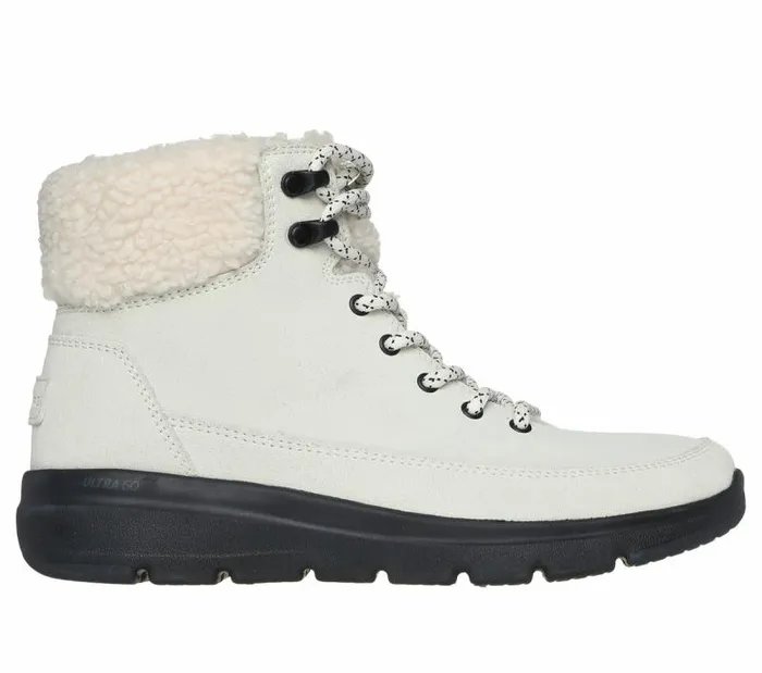 Skechers Skechers OntheGO Glacial Ultra 8211 Woodlands White Black Women Boots Skechers Skechers OntheGO Glacial Ultra 8211 Woodlands White Black Women Boots
