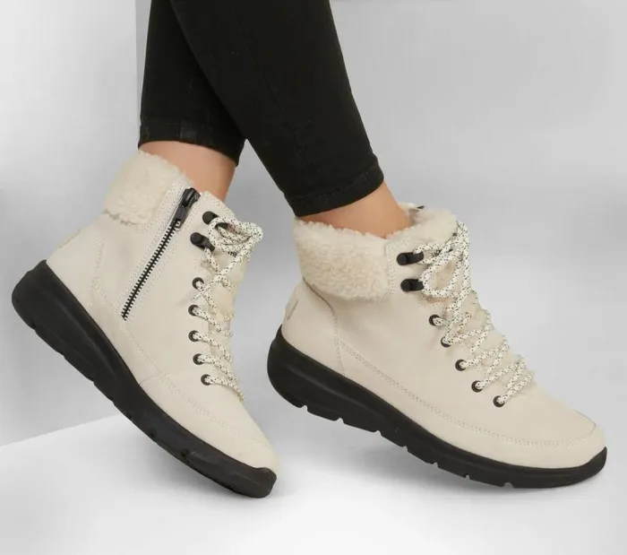 Skechers Skechers OntheGO Glacial Ultra 8211 Woodlands White Black Women Boots Skechers Skechers OntheGO Glacial Ultra 8211 Woodlands White Black Women Boots