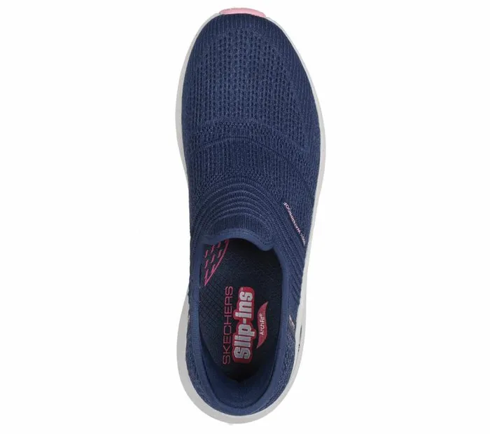 Skechers Skechers Slipins Arch Fit 20 8211 Right As Rain Navy Pink Women Athletic Sneakers