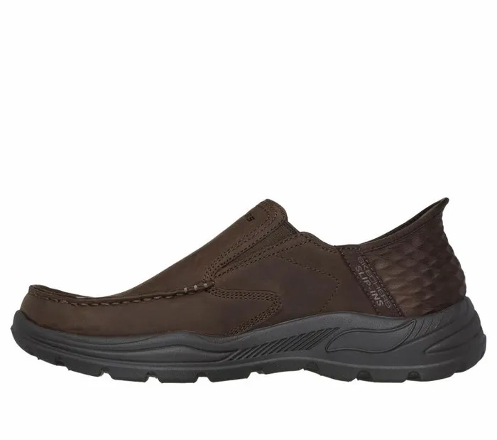 Skechers Skechers Slipins Arch Fit Motley 8211 Milo Cocoa Men Hands Free Slipins