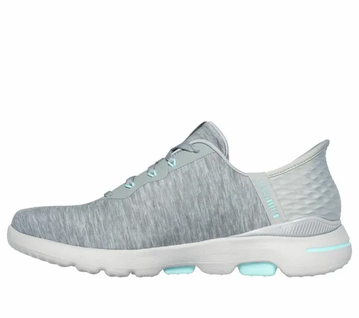 Skechers Skechers Slipins GO GOLF WALK 5 8211 SlipIns Gray Aqua Women Hands Free Slipins