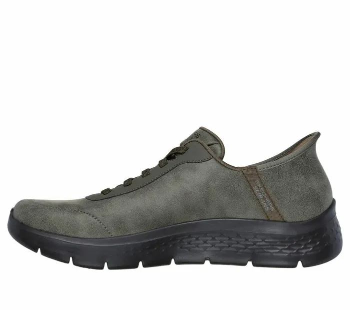 Skechers Skechers Slipins GO WALK Flex 8211 Smooth Motion Olive Men Casual Sneakers