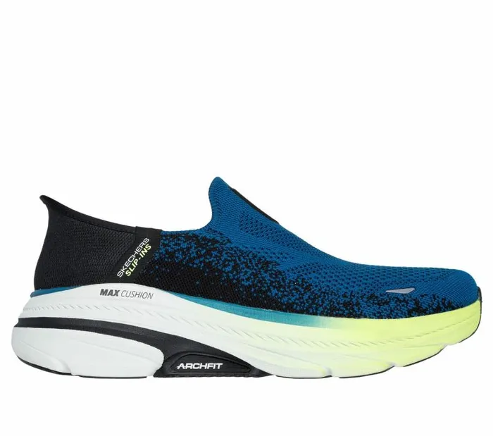Skechers Skechers Slipins Max Cushioning Arch Fit 20 Blue Black Men Athletic Sneakers