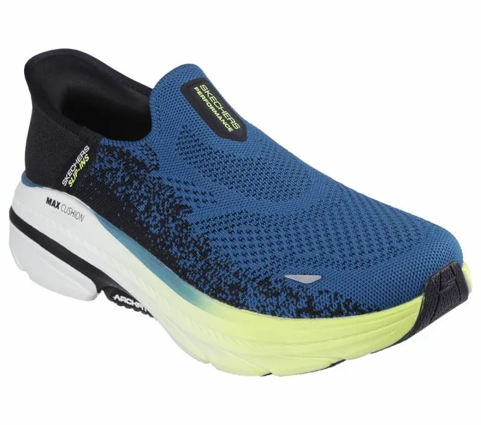 Skechers Skechers Slipins Max Cushioning Arch Fit 20 Blue Black Men Athletic Sneakers