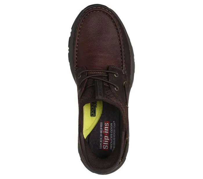 Skechers Skechers Slipins RF Knowlson 8211 Shore Thing Red Brown Men Boat Shoes