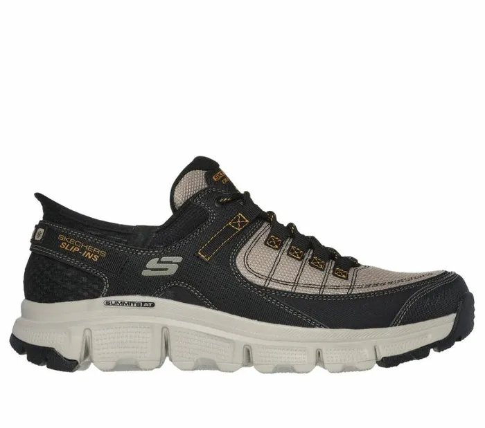 Skechers Skechers Slipins Summits AT Taupe Black Men Athletic Sneakers