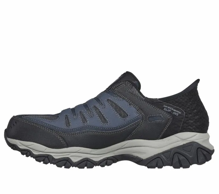 Skechers Skechers Slipins Work Cankton 8211 Faison Navy Gray Men Hands Free Slipins