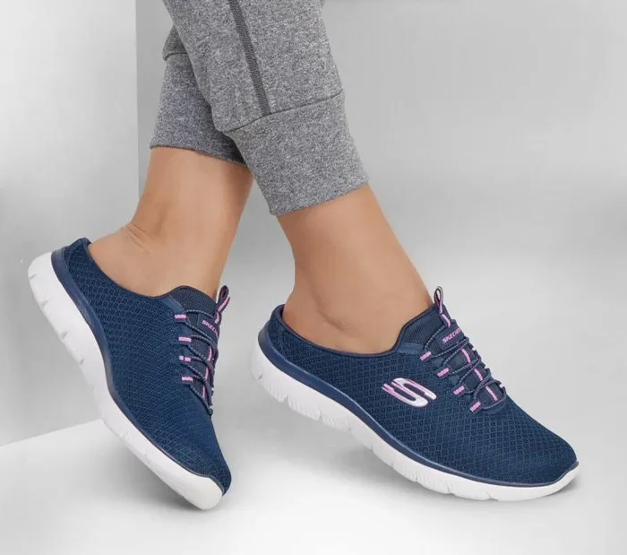Skechers Summits 8211 Swift Step Navy Hot Pink Women Casual Sneakers Skechers Summits 8211 Swift Step Navy Hot Pink Women Casual Sneakers