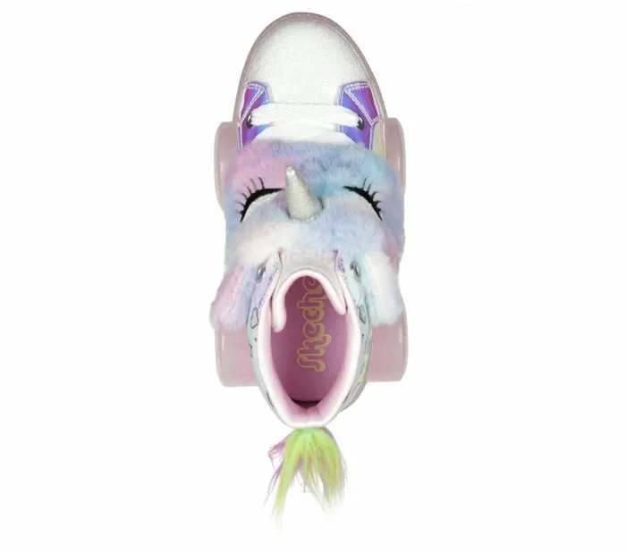 Skechers Twinkle Toes Shuffle 4 Wheeler 8211 Unicorn Wheelz Light Pink Kids Athletic Shoes and Sneakers Skechers Twinkle Toes Shuffle 4 Wheeler 8211 Unicorn Wheelz Light Pink Kids Athletic Shoes and Sneakers