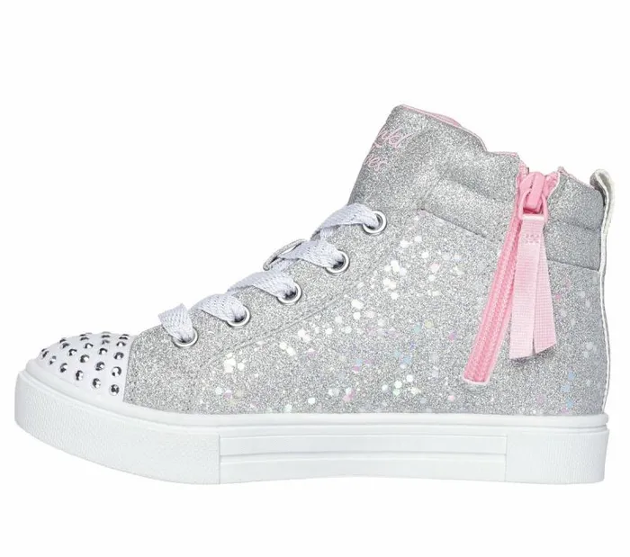 Skechers Twinkle Toes Twinkle Sparks 8211 Charm Bestie Silver Kids Athletic Shoes and Sneakers Skechers Twinkle Toes Twinkle Sparks 8211 Charm Bestie Silver Kids Athletic Shoes and Sneakers