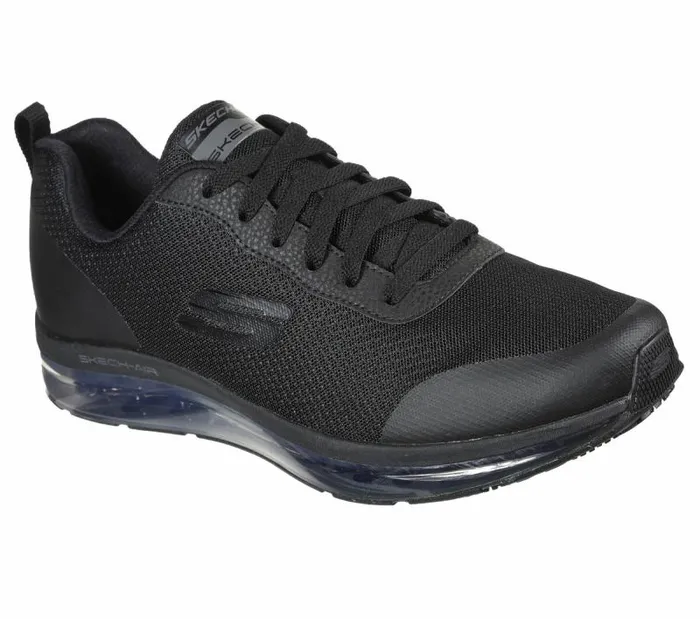 Skechers Work Relaxed Fit SkechAir 8211 Chamness SR Black Men Lace Up