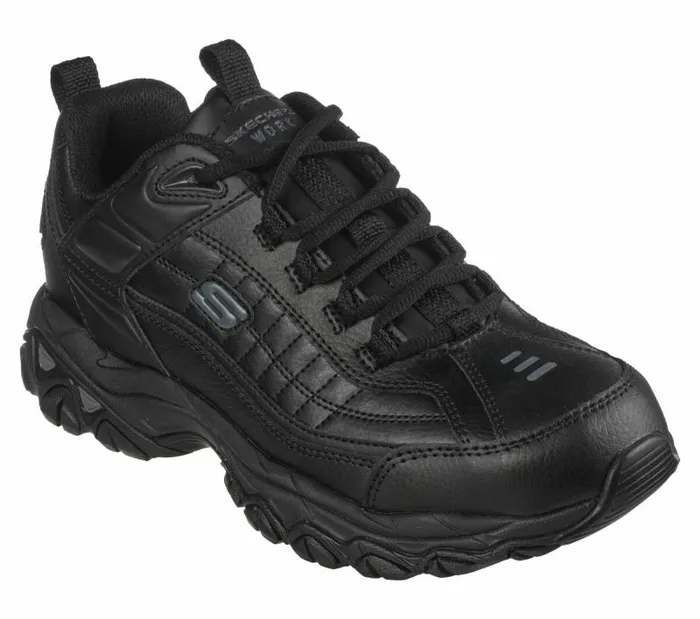 Skechers Work Soft Stride 8211 Fambli SR Black Men Lace Up Skechers Work Soft Stride 8211 Fambli SR Black Men Lace Up