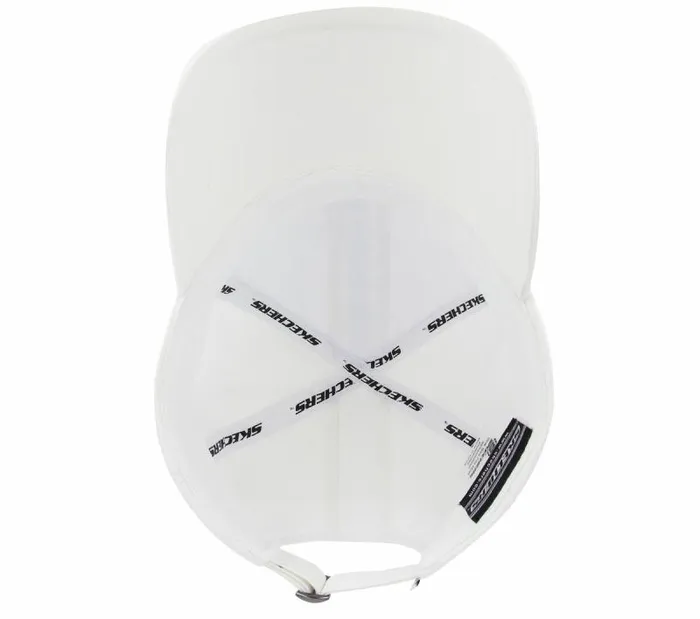 Skechers Wrap Logo Baseball Hat White WomenMen Hats Skechers Wrap Logo Baseball Hat White WomenMen Hats