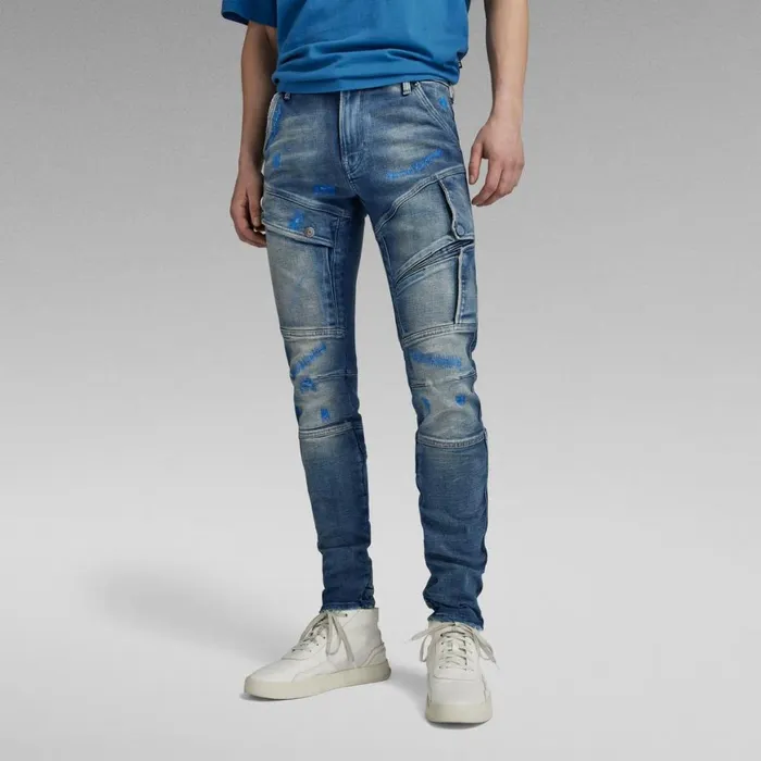 Skinny Men GStar RAW Airblaze 3D Skinny Jeans Faded Terra Restored