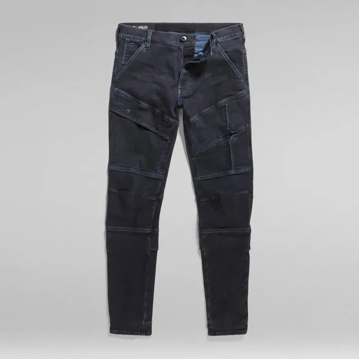 Skinny Men GStar RAW Airblaze 3D Skinny Jeans Worn In Midnight Blue Od