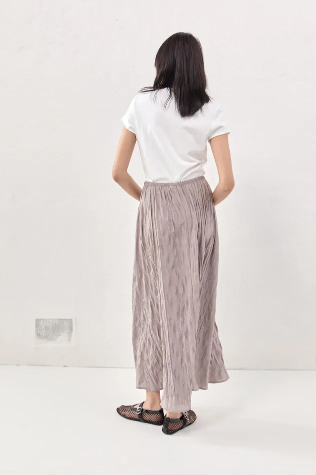 Skirts Women VRG GRL Solara Midi Skirt Smoke Skirts Women VRG GRL Solara Midi Skirt Smoke