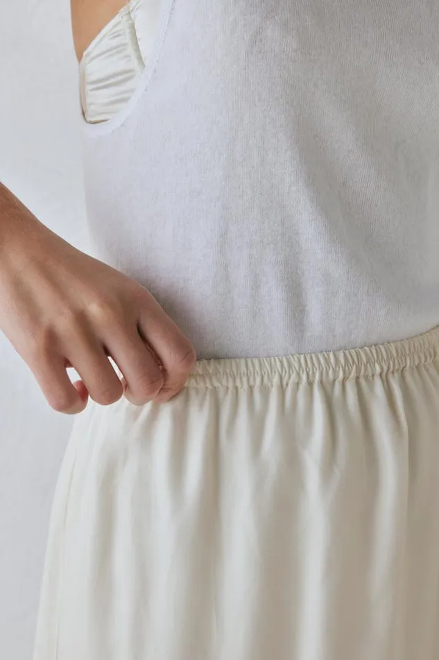 Skirts Women VRG GRL Spritz Midi Skirt Cream Skirts Women VRG GRL Spritz Midi Skirt Cream