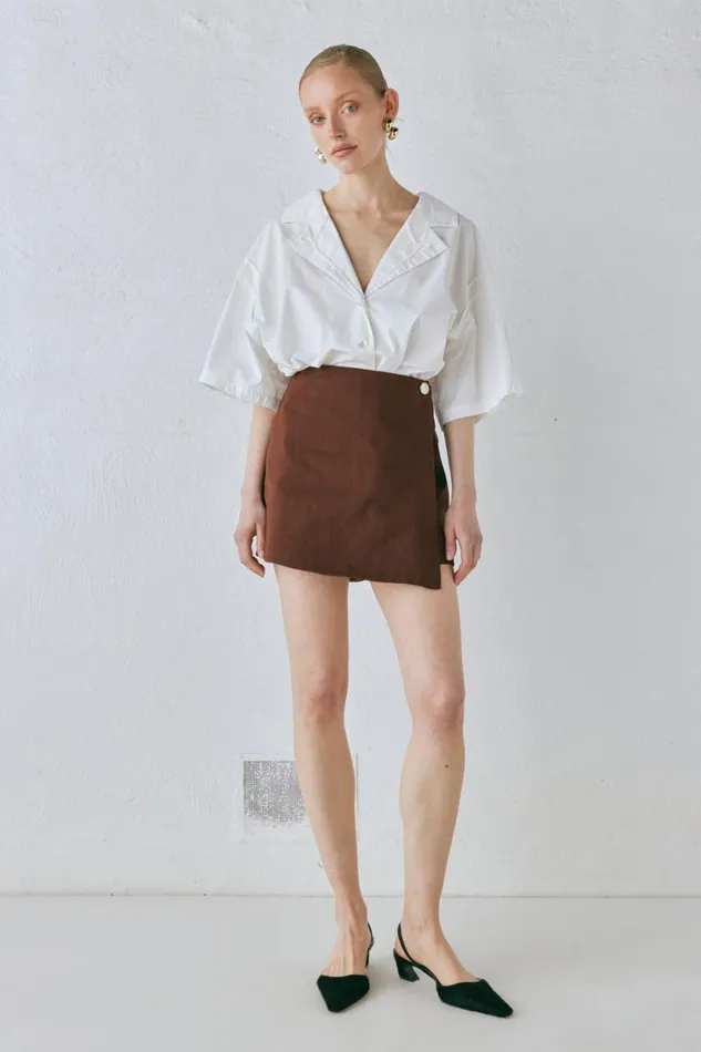 Skorts Women VRG GRL Cove Skort Chocolate Skorts Women VRG GRL Cove Skort Chocolate