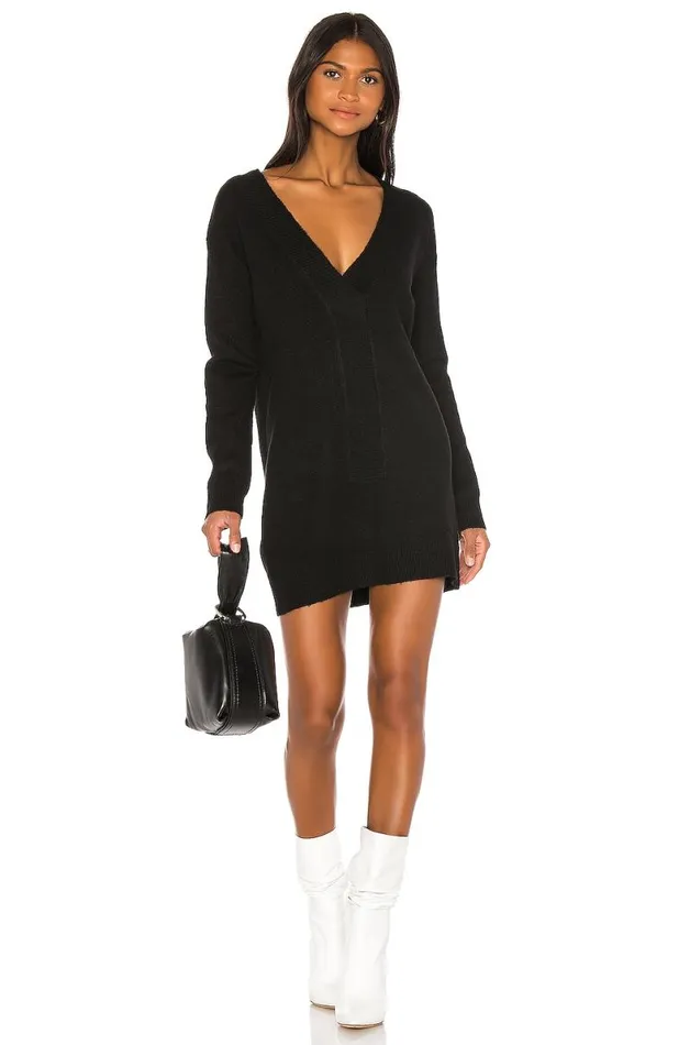 Skyla Sweater Black Women Lovers and Friends Dresses