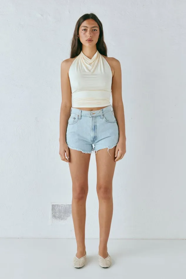 Sleeveless Women VRG GRL Noa Top Butter Sleeveless Women VRG GRL Noa Top Butter