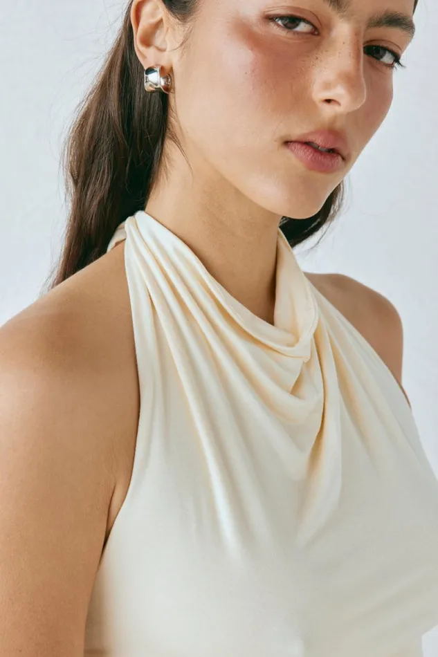 Sleeveless Women VRG GRL Noa Top Butter Sleeveless Women VRG GRL Noa Top Butter