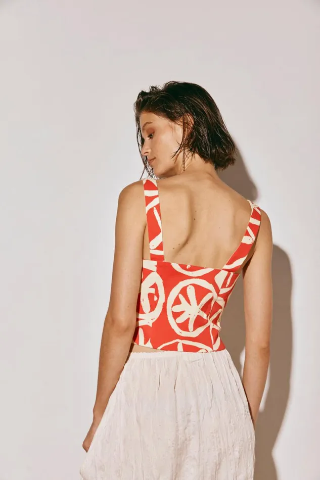 Sleeveless Women VRG GRL The Way To San Jose Top Print Sleeveless Women VRG GRL The Way To San Jose Top Print