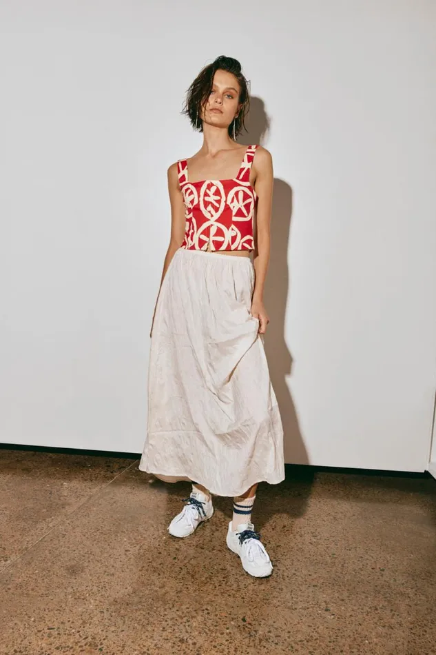 Sleeveless Women VRG GRL The Way To San Jose Top Print Sleeveless Women VRG GRL The Way To San Jose Top Print