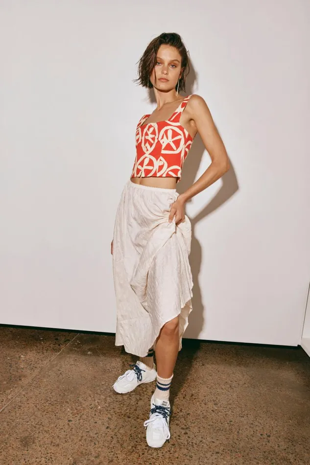 Sleeveless Women VRG GRL The Way To San Jose Top Print Sleeveless Women VRG GRL The Way To San Jose Top Print