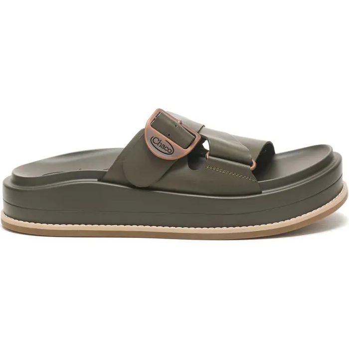Slides Women Chaco Townes Slide Midform Olive Night