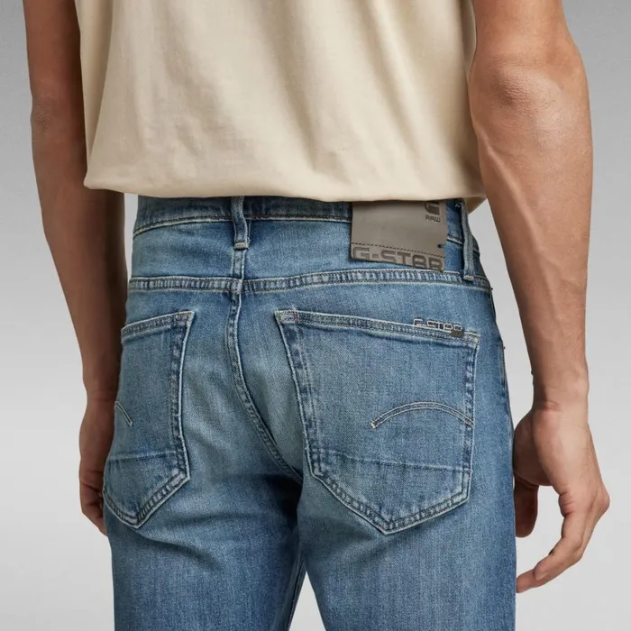 Slim Men GStar RAW 3301 Slim Jeans Antique Faded Blue Opal Restored