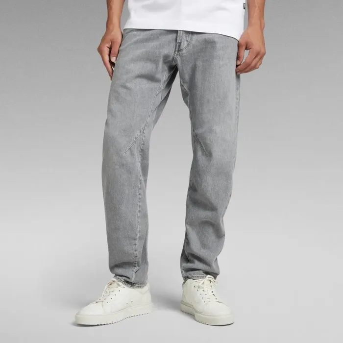 Slim Men GStar RAW Arc 3D Jeans Faded Grey Limestone