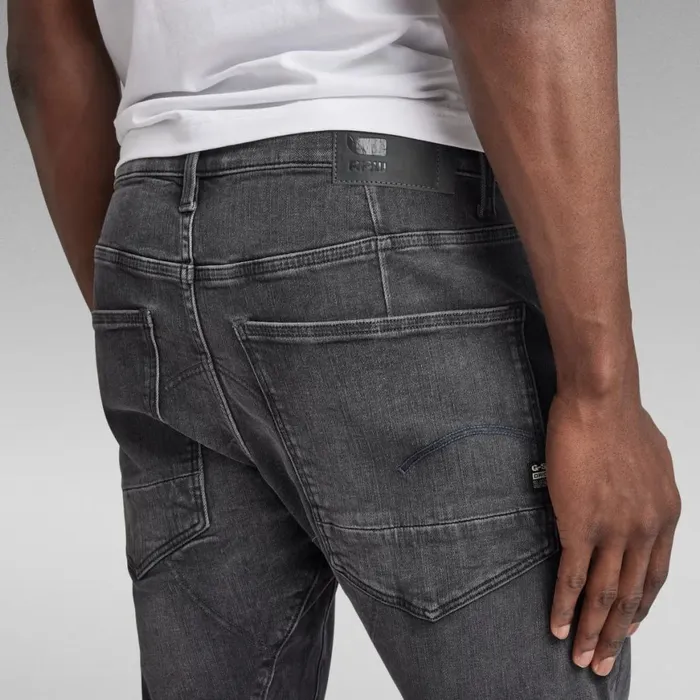 Slim Men GStar RAW Kairori 3D Slim Jeans Worn In Black Moon