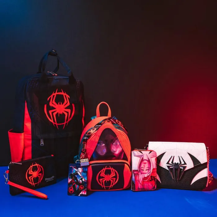 SpiderVerse Miles Morales Suit Nylon FullSize Backpack Unisex Loungefly Backpacks SpiderVerse Miles Morales Suit Nylon FullSize Backpack Unisex Loungefly Backpacks