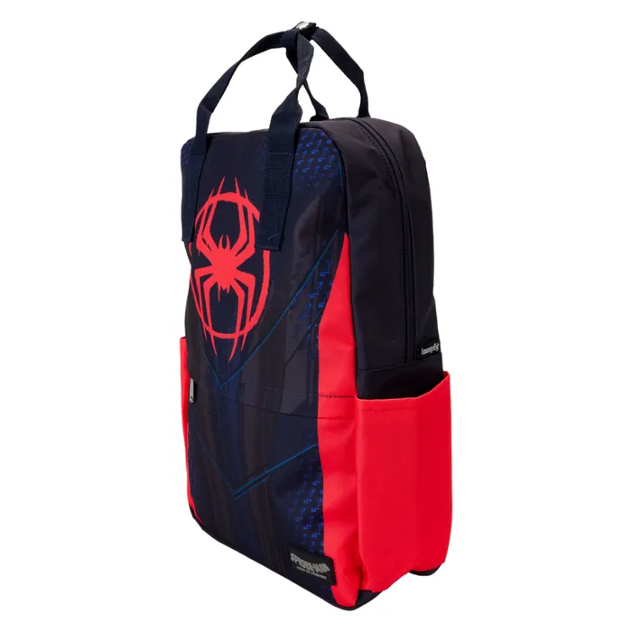 SpiderVerse Miles Morales Suit Nylon FullSize Backpack Unisex Loungefly Backpacks SpiderVerse Miles Morales Suit Nylon FullSize Backpack Unisex Loungefly Backpacks