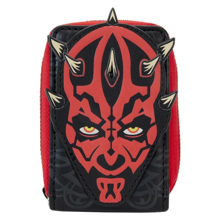 Star Wars The Phantom Menace 25th Anniversary Darth Maul Glow Accordion Zip Around Wallet Unisex Loungefly Bags and Wallets Star Wars The Phantom Menace 25th Anniversary Darth Maul Glow Accordion Zip Around Wallet Unisex Loungefly Bags and Wallets