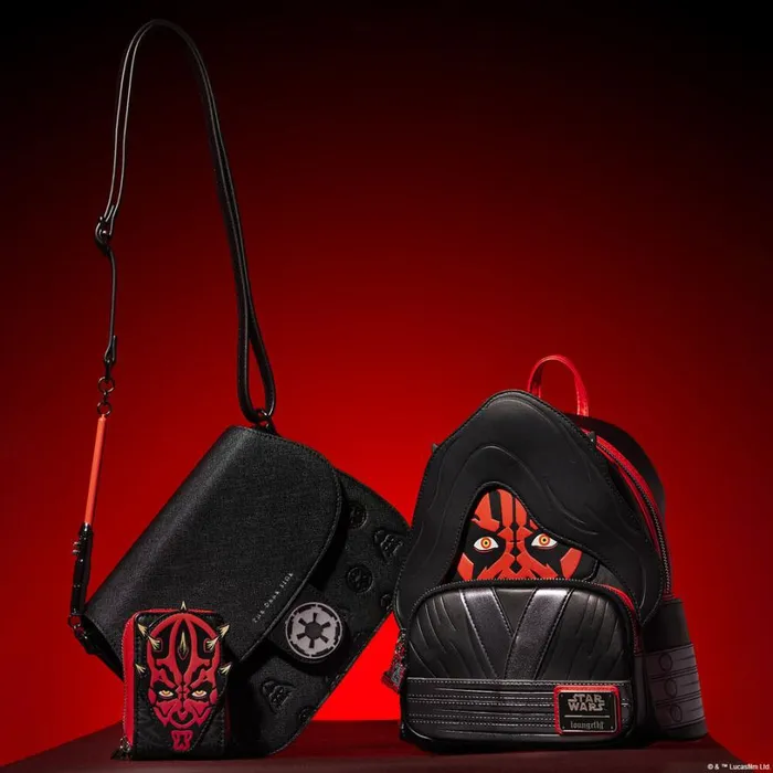 Star Wars The Phantom Menace 25th Anniversary Darth Maul Glow Accordion Zip Around Wallet Unisex Loungefly Bags and Wallets Star Wars The Phantom Menace 25th Anniversary Darth Maul Glow Accordion Zip Around Wallet Unisex Loungefly Bags and Wallets