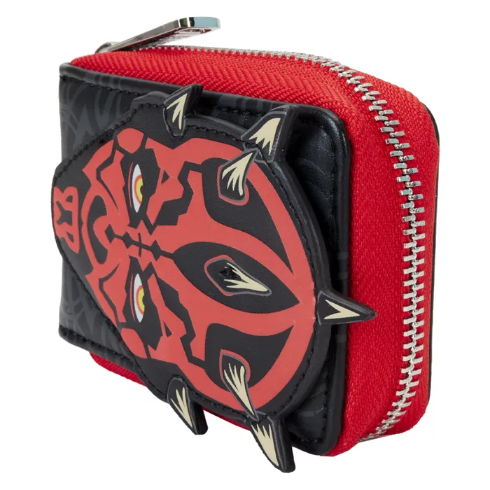 Star Wars The Phantom Menace 25th Anniversary Darth Maul Glow Accordion Zip Around Wallet Unisex Loungefly Bags and Wallets Star Wars The Phantom Menace 25th Anniversary Darth Maul Glow Accordion Zip Around Wallet Unisex Loungefly Bags and Wallets