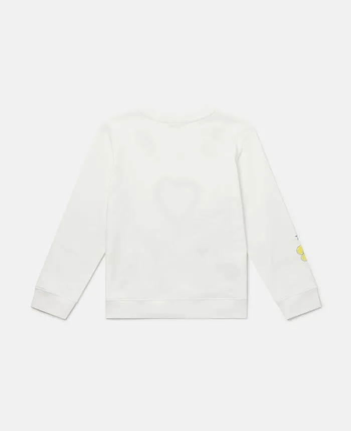 Stella McCartney 039Love To Dream039 Embroidered Longline Sweatshirt White Multicolour Kids TShirts And Tops Stella McCartney 039Love To Dream039 Embroidered Longline Sweatshirt White Multicolour Kids TShirts And Tops