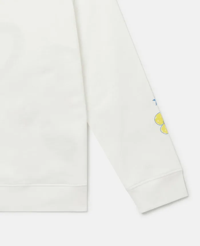 Stella McCartney 039Love To Dream039 Embroidered Longline Sweatshirt White Multicolour Kids TShirts And Tops Stella McCartney 039Love To Dream039 Embroidered Longline Sweatshirt White Multicolour Kids TShirts And Tops