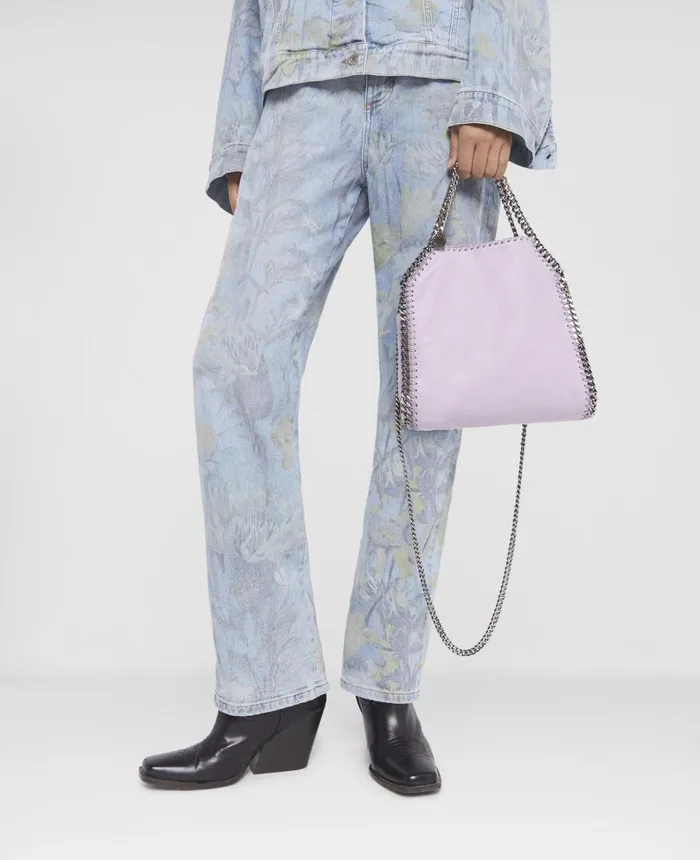 Stella McCartney Falabella Mini Tote Bag Lilac Women Mini Bags And Clutches