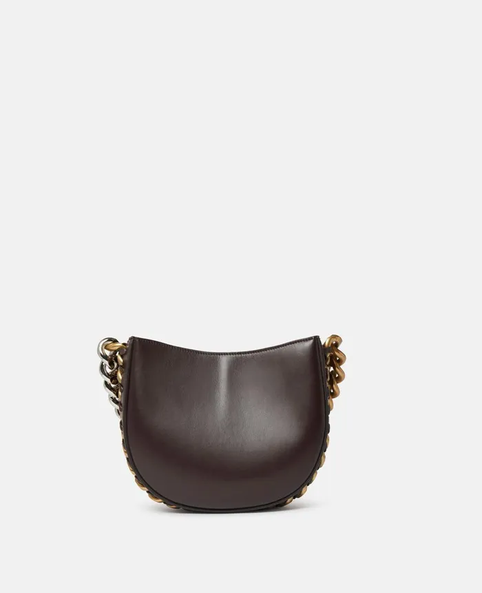 Stella McCartney Frayme Small Shoulder Bag Chocolate Brown Women Frayme Bag
