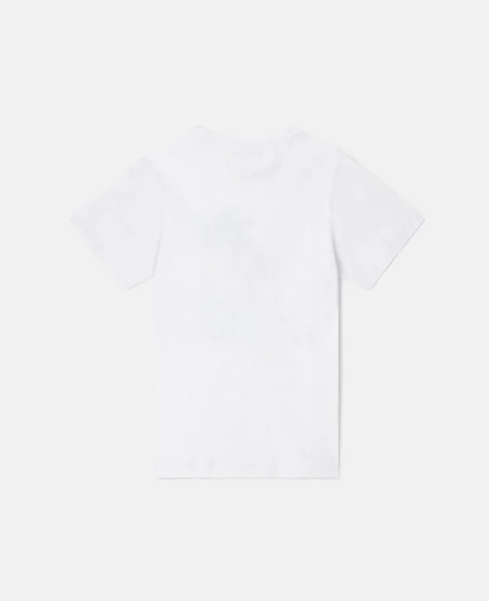 Stella McCartney Gecko Motif TShirt White Kids TShirts And Sweatshirt
