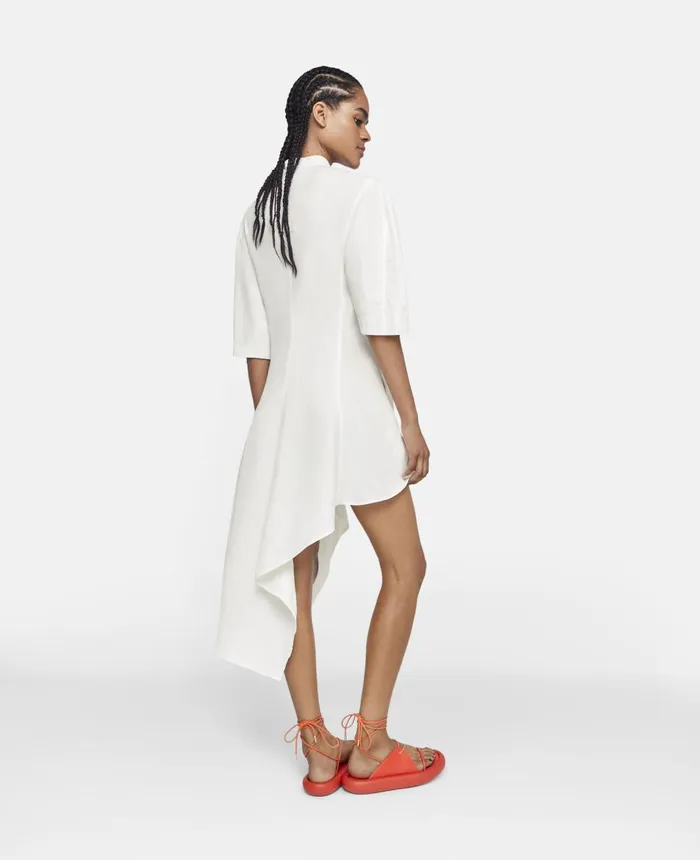 Stella McCartney Linen Corset Shirt Dress White Women Dresses