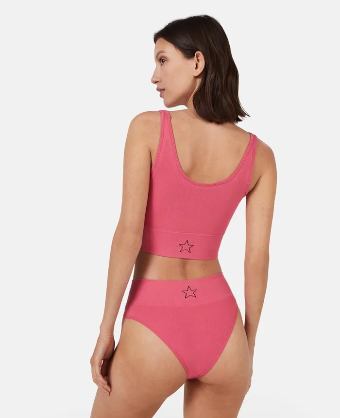 Stella McCartney Logo Rib Knit Cropped Tank Top Dahlia Women Lingerie And Sleepwear Stella McCartney Logo Rib Knit Cropped Tank Top Dahlia Women Lingerie And Sleepwear